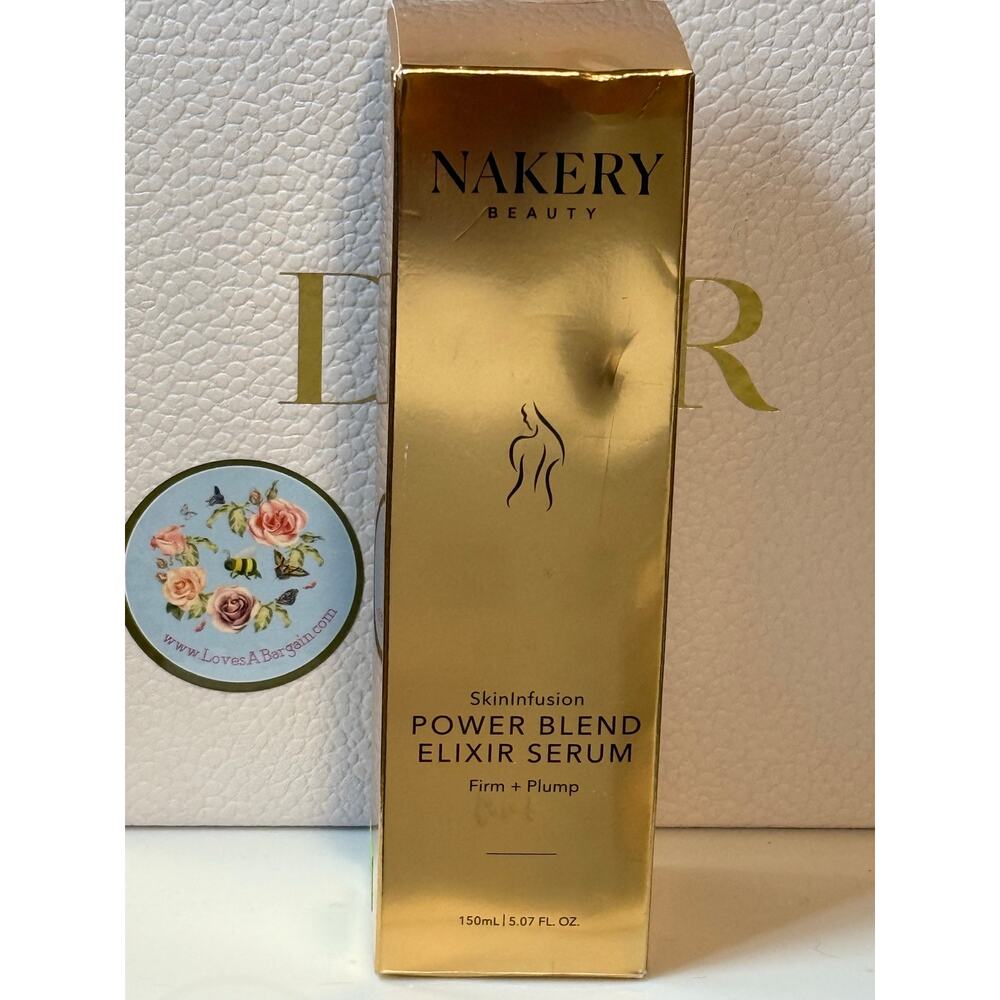 Nakery Beauty SkinInfusion Power Blend Elixir Serum 150mL- Firm & Plump - NEW